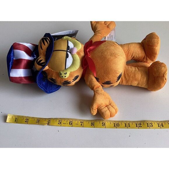 GARFIELD Patriotic Side Stepper Animated Plush Summer Shuffle Nickelodeon NEW - Picture 11 of 12